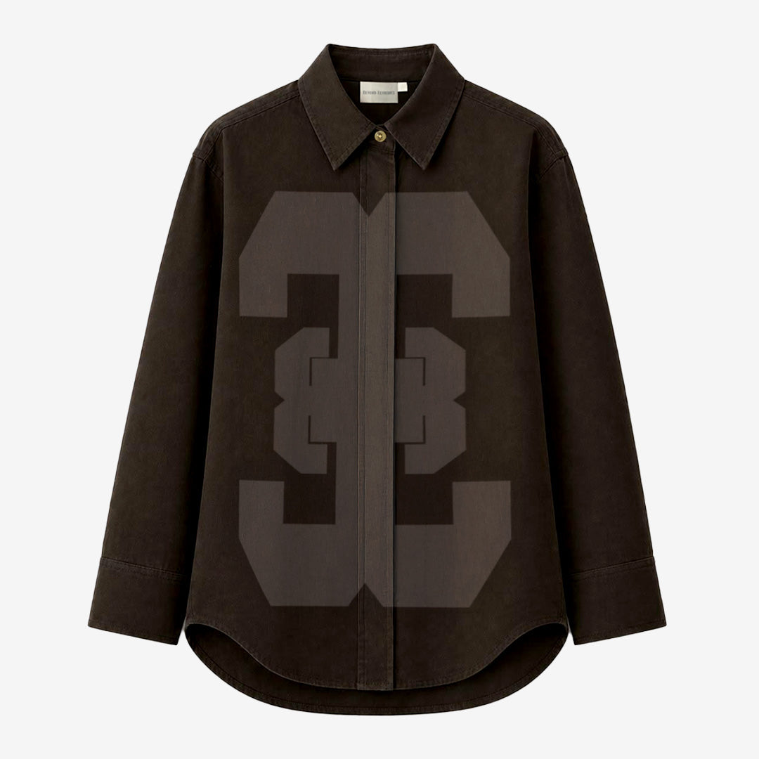 Patch Effect Shirt [Unisex]