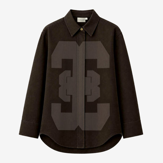 Patch Effect Shirt [Unisex]