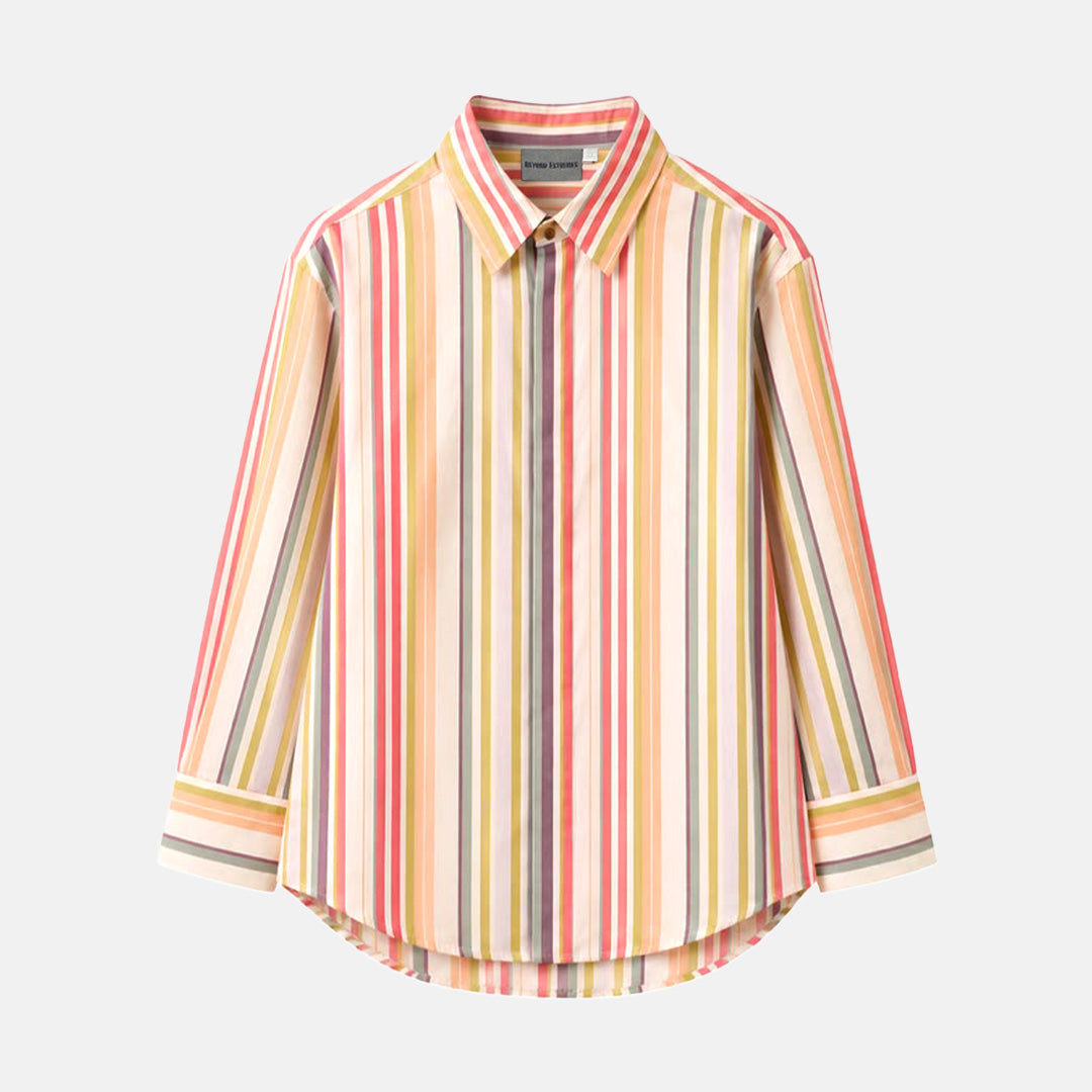 Seersucker Shirt in Afternoon Stripes