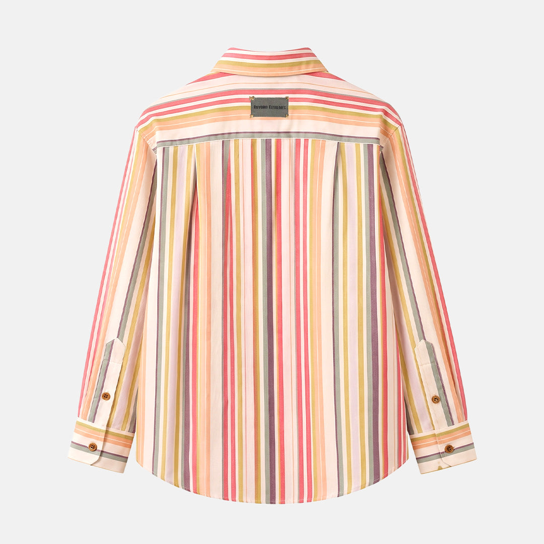 Seersucker Shirt in Afternoon Stripes