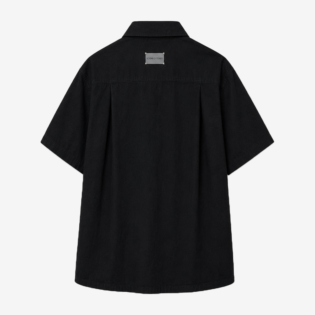 Stencil Farmland Shirt in Black [Unisex]