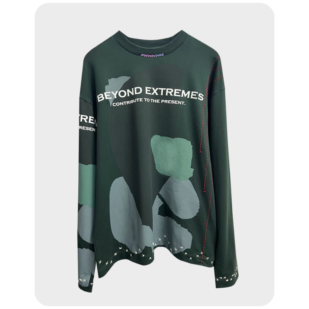 Reconstructed palette long sleeve 1*1 [Unisex]