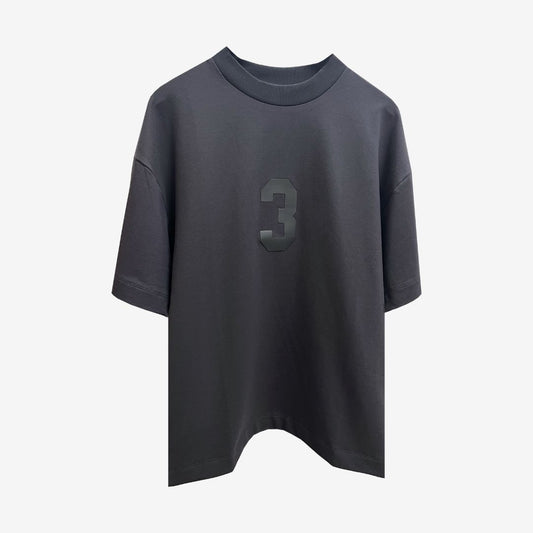 3 T-shirt in Charcoal  [Unisex]