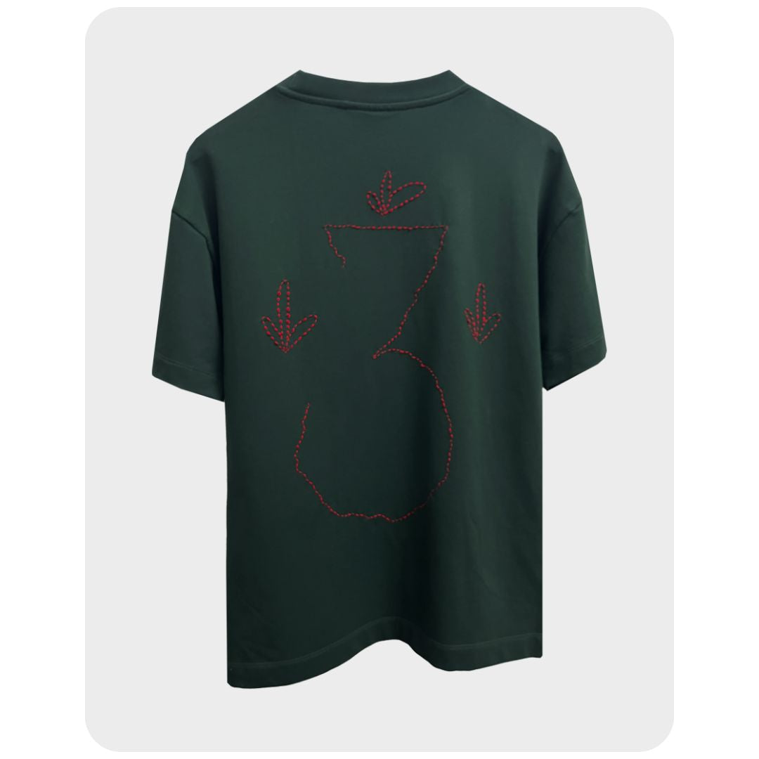 Flower Patched T-shirt 1*1 [Unisex]