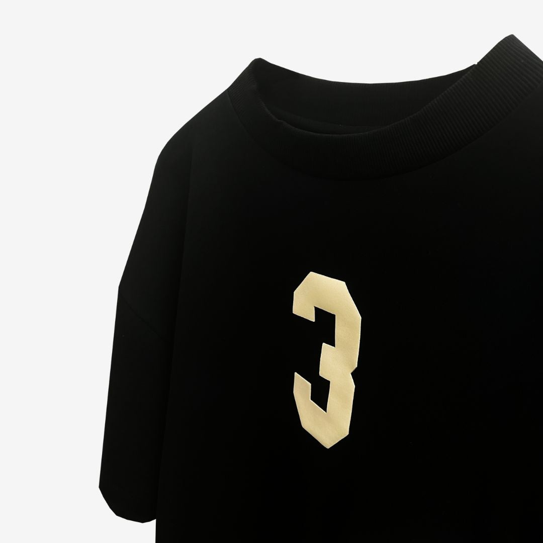 3 T-shirt in Black [Unisex]