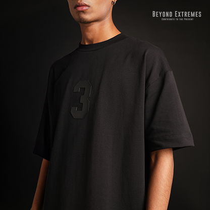 3 T-shirt in Black [Unisex]