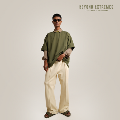 Kantha Basic T-shirt in Military Green [Unisex]