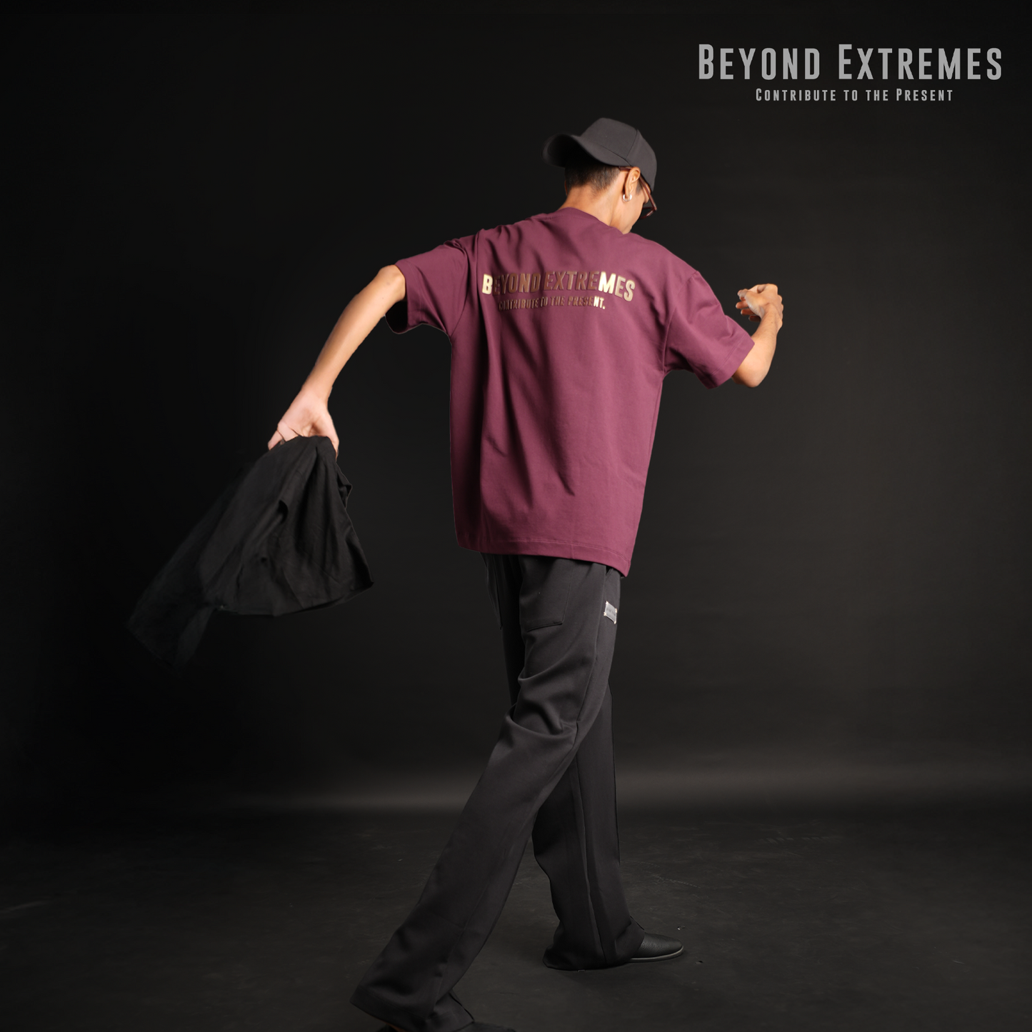 3 T-shirt in Wine [Unisex]