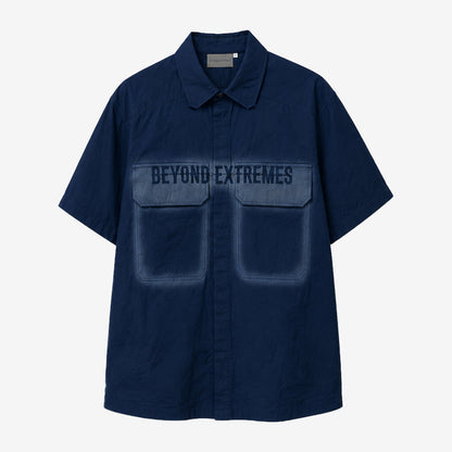 Stencil Farmland Shirt in Navy [Unisex]