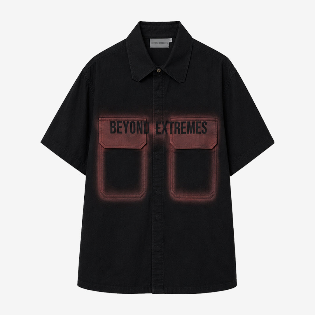 Stencil Farmland Shirt in Black [Unisex]