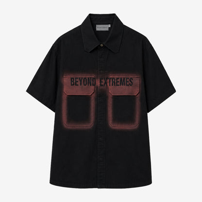 Stencil Farmland Shirt in Black [Unisex]