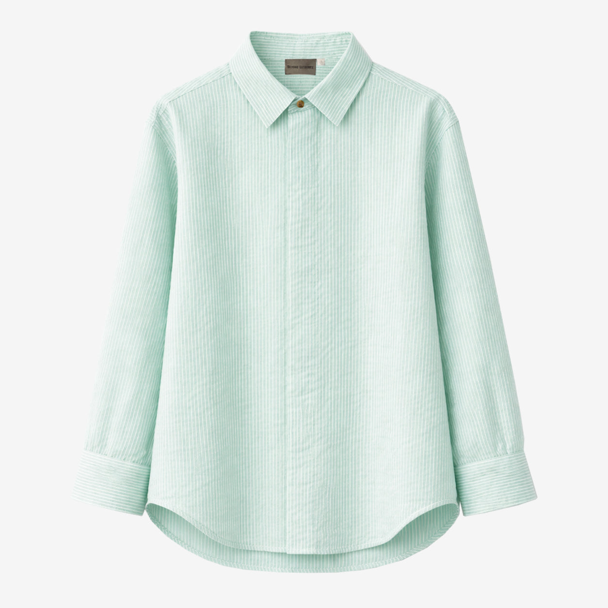 Beach Shirt in Green Stripes [Unisex]