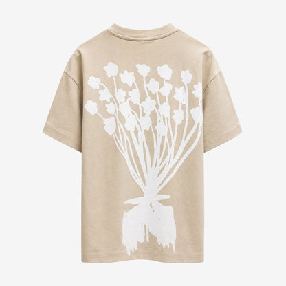 Bouquet T-shirt in Cream [Unisex]