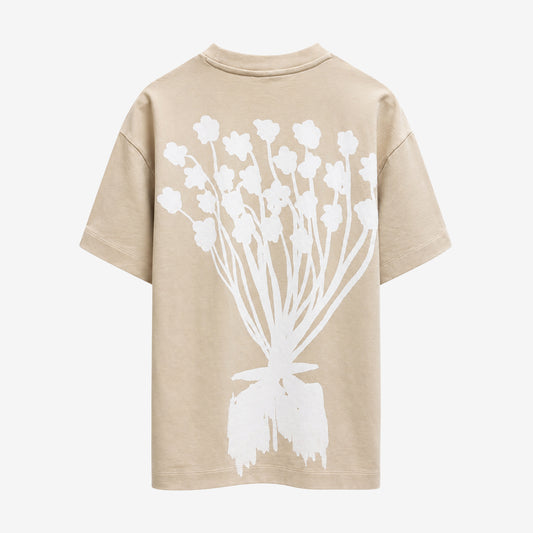 Bouquet T-shirt in Cream [Unisex]