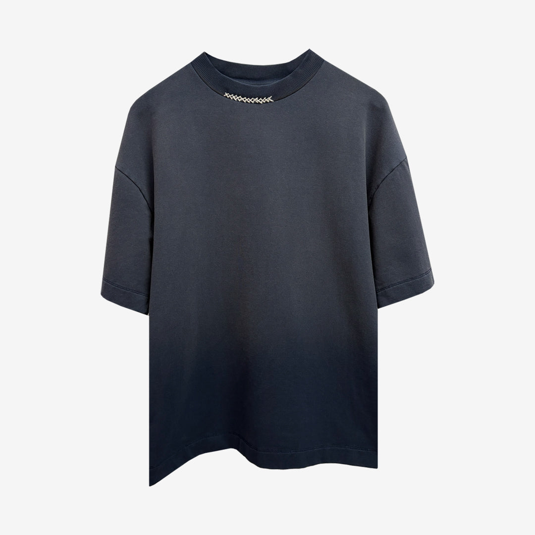 Kantha Basic T-shirt in Navy Blue [Unisex]