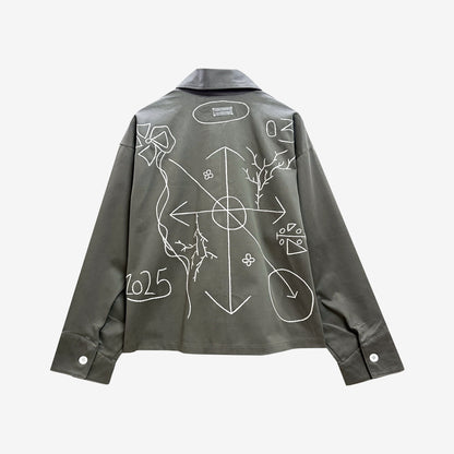 Compass Hand Embroidered Jacket [Unisex]