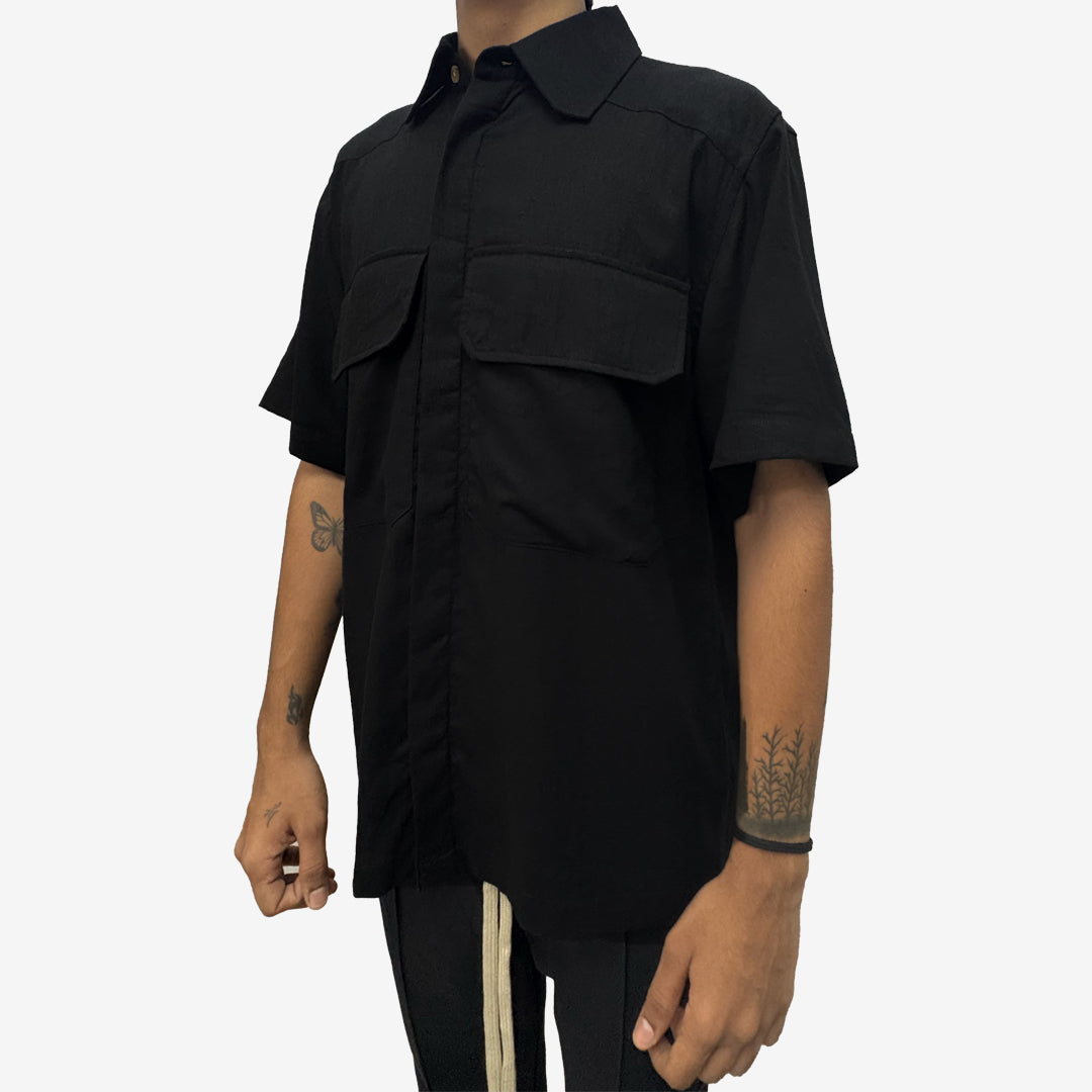 Linzo Boat Shirt in Black [Unisex]