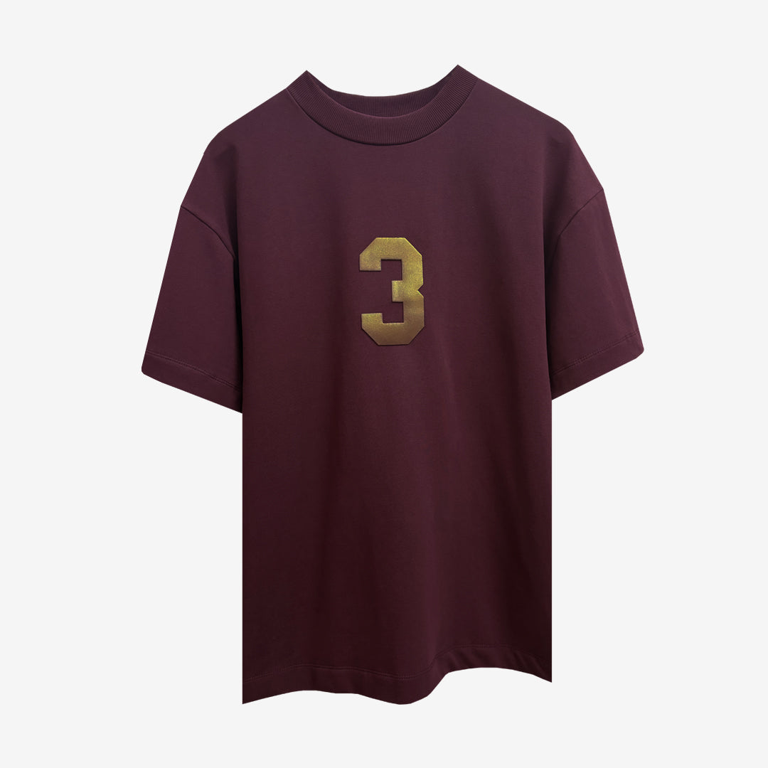 3 T-shirt in Wine [Unisex]