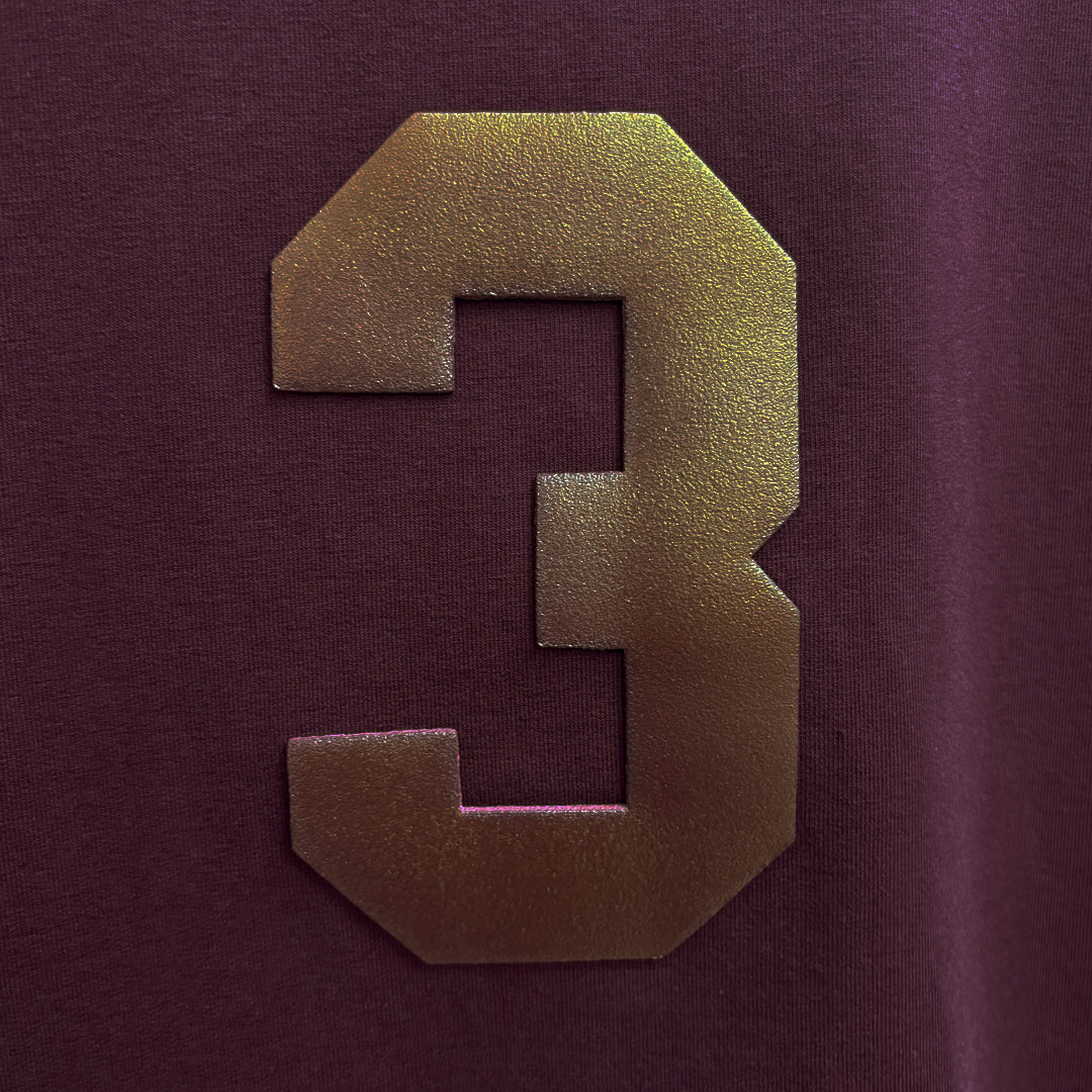 3 T-shirt in Wine [Unisex]