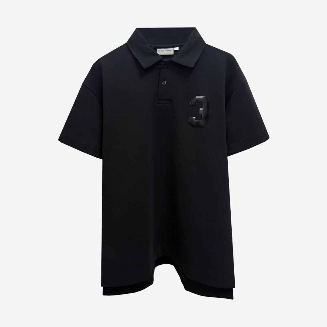 Everyday Polo T-shirt in Black [Unisex]