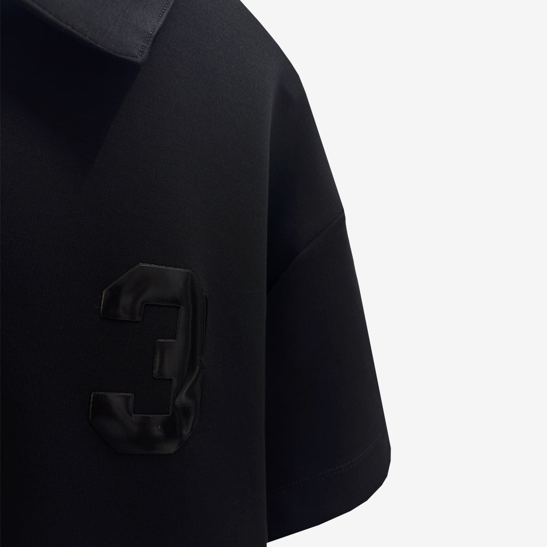 Everyday Polo T-shirt in Black [Unisex]
