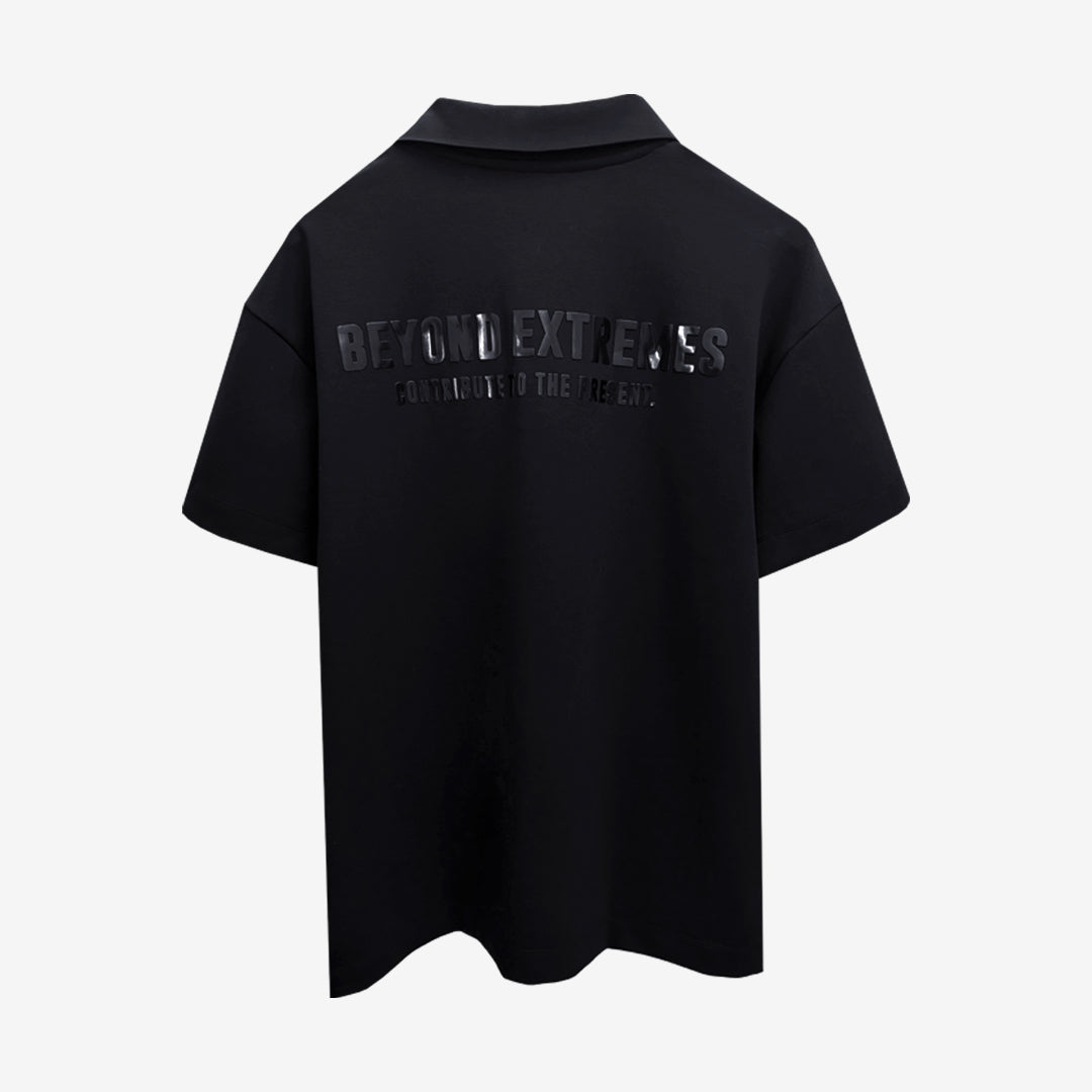 Everyday Polo T-shirt in Black [Unisex]
