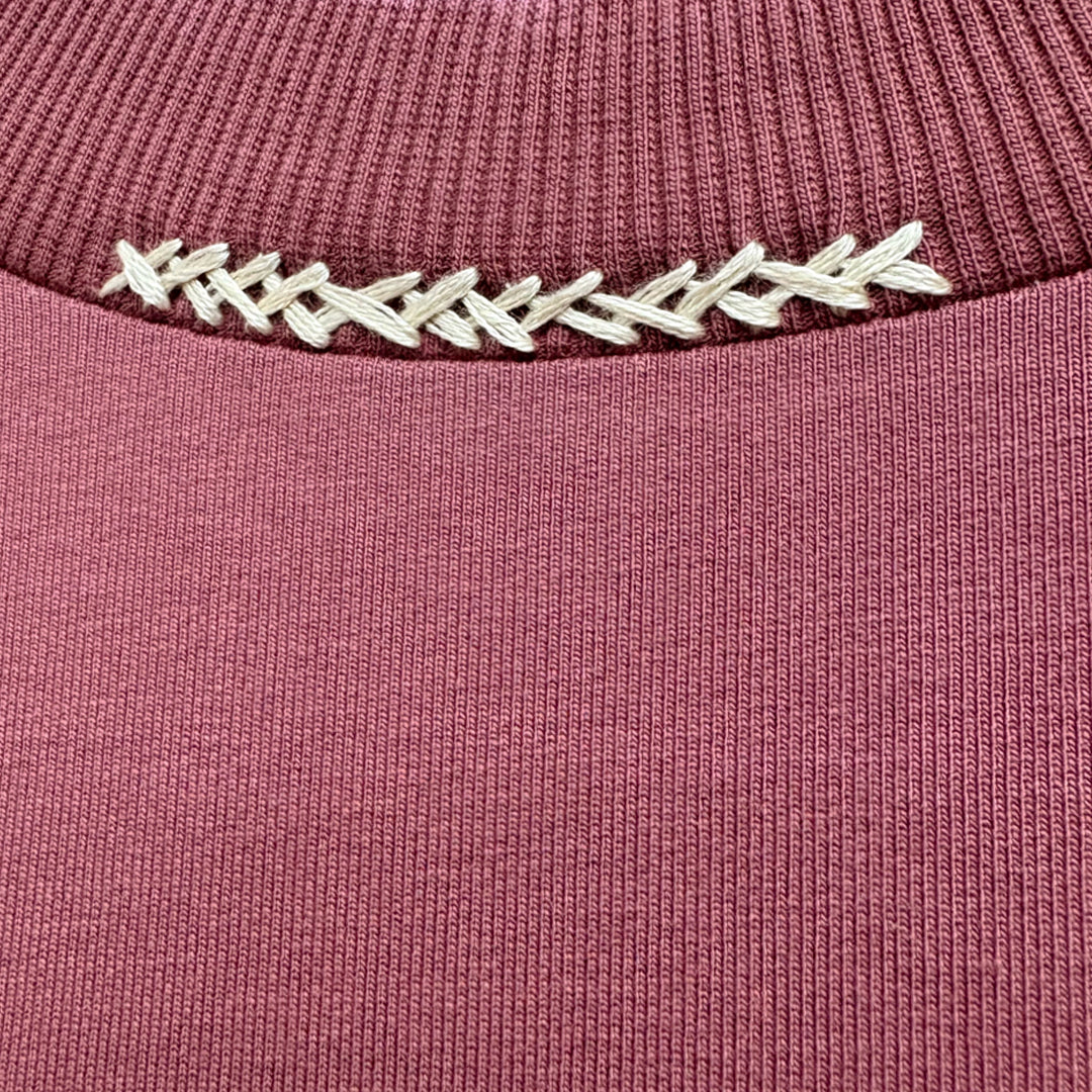 Kantha midi T-shirt dress