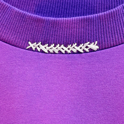 Kantha Basic T-shirt in Purple [Unisex]