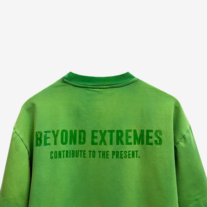 Kantha Basic T-shirt in Green [Unisex]