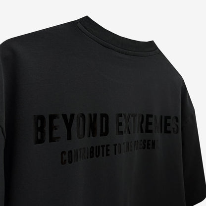 Kantha Basic T-shirt in Black [Unisex]