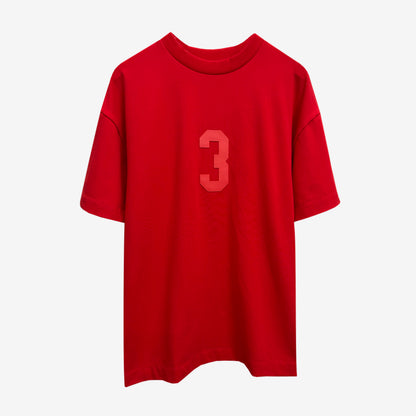 3 T-shirt in Red [Unisex]