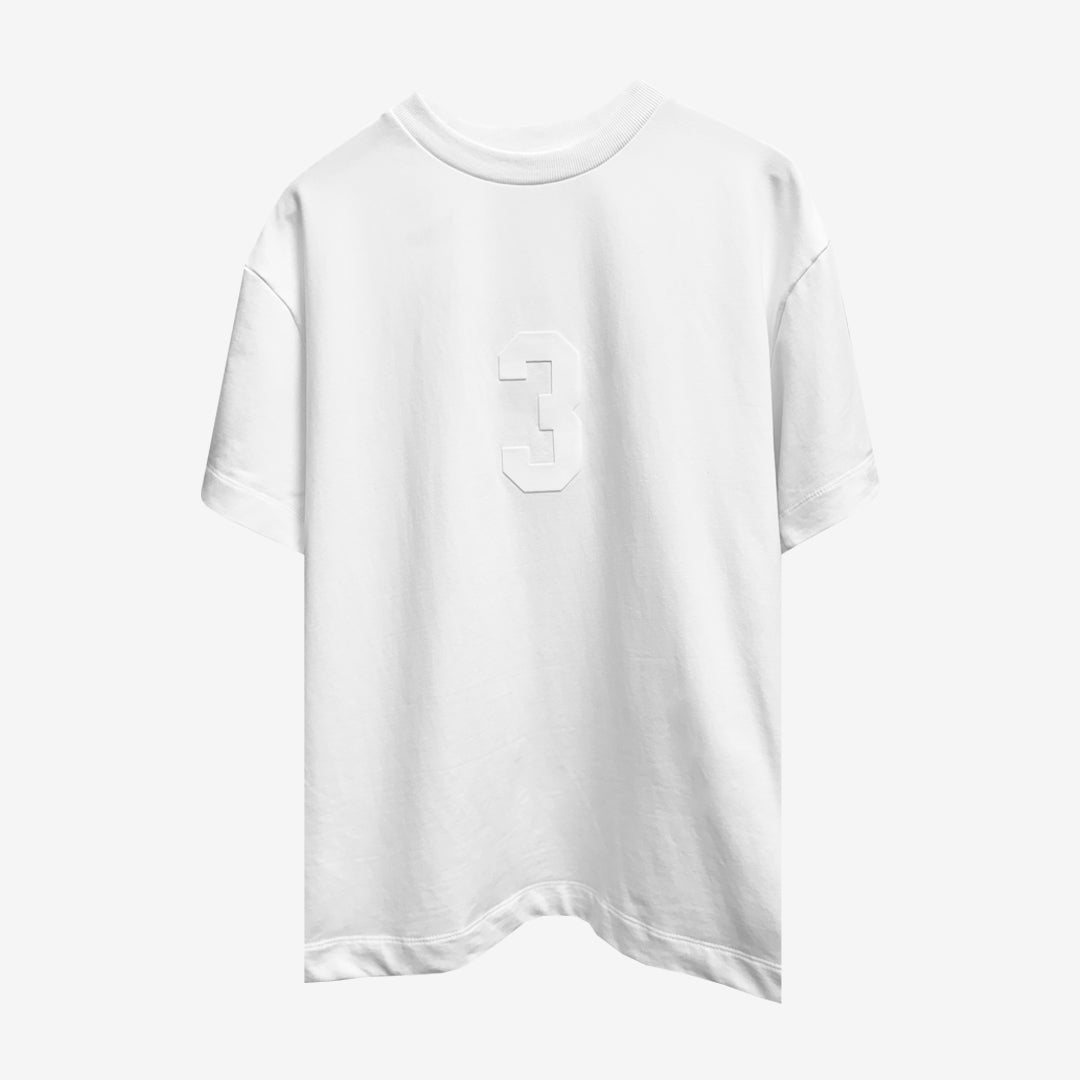 3 T-shirt in White [Unisex]