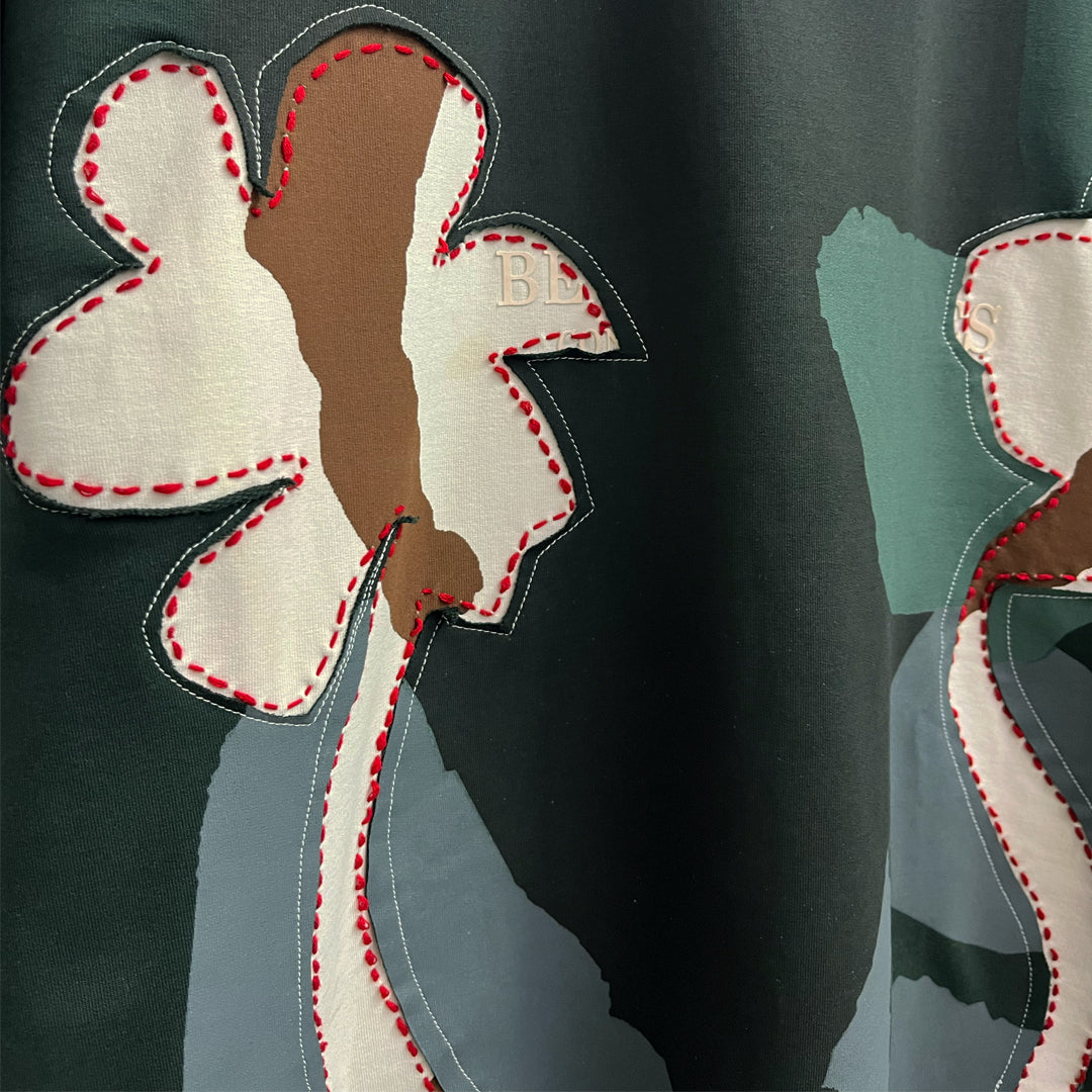 Flower Patched T-shirt 1*1 [Unisex]