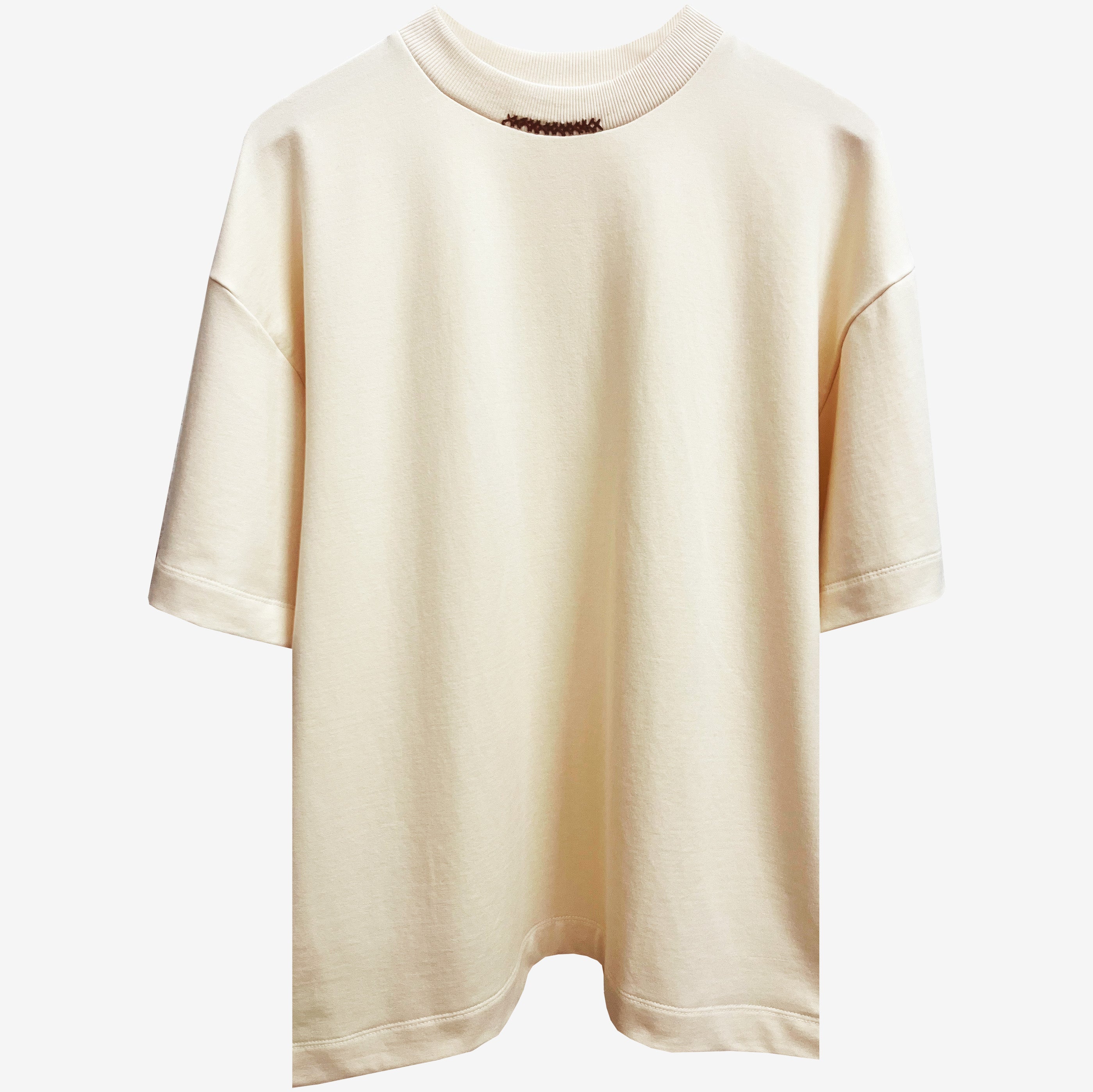 Kantha Basic T-shirt in Off White [Unisex]