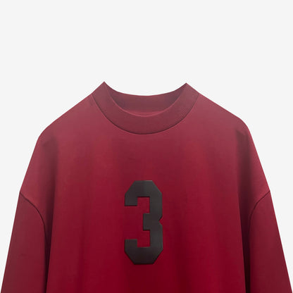 3 T-shirt in Burgundy [Unisex]