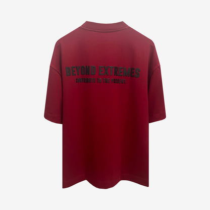 3 T-shirt in Burgundy [Unisex]