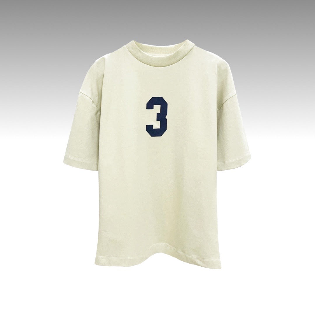3 T-shirt in Ivory [Unisex]