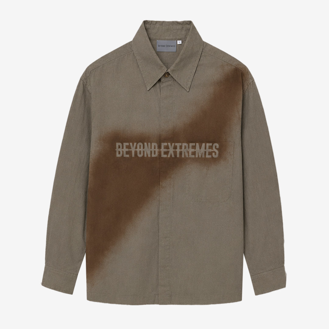 Stencil Shirt in Mud [Unisex]