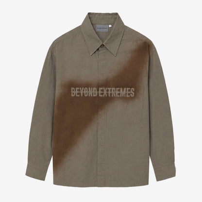 Stencil Shirt in Mud [Unisex]