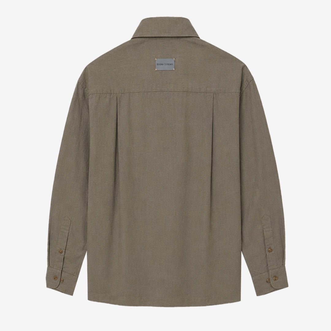 Stencil Shirt in Mud [Unisex]